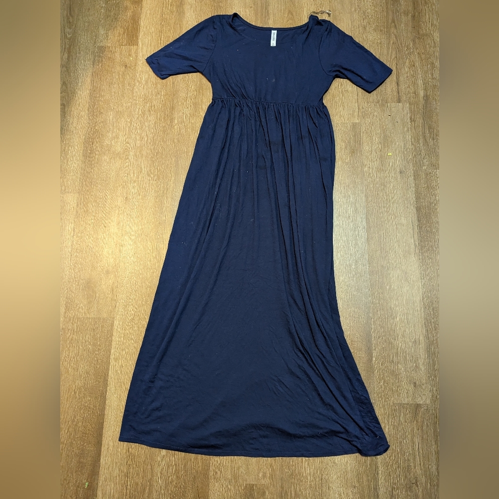 Navy maxi dress